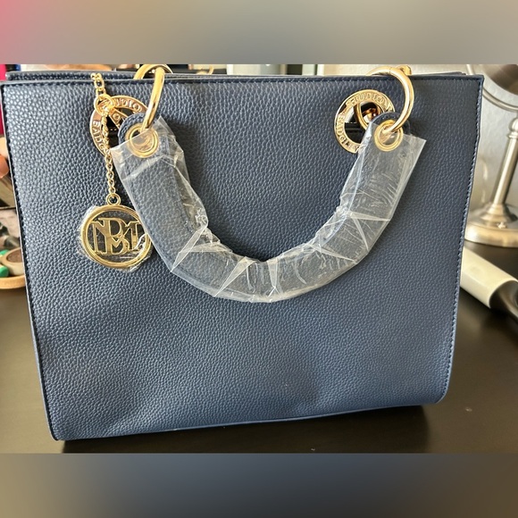 Badgley Mischka 
Navy Blue Tote
New with tags - Picture 7 of 7
